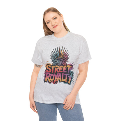 Street Royalty Women's T-Shirt, Graffiti Crown Graphic Tee, Urban Streetwear Top for Trendy Skater Girls