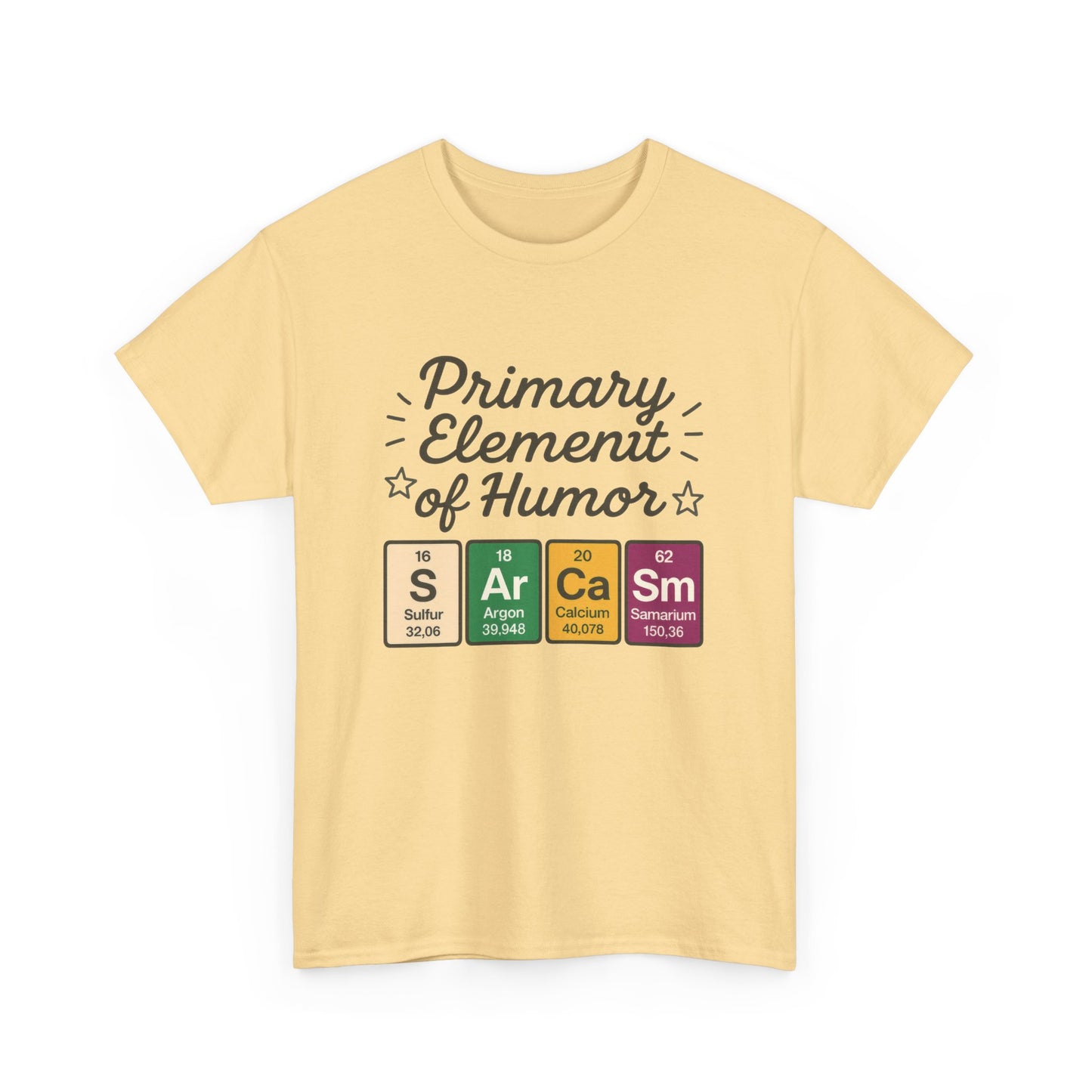 Funny Mens Science T-Shirt, Sarcasm Element of Humor Tee, Periodic Table Nerd Shirt for Him, Humor T-Shirt, Periodic Table Chemistry Humor
