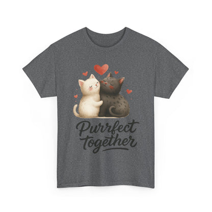 Purrfect Together Cat Womens Tee, Cute Cat Lovers Gift, Funny Animal T-Shirt, Womens Cotton Graphic Tee, Perfect for Valentine's Day, Pet [...]