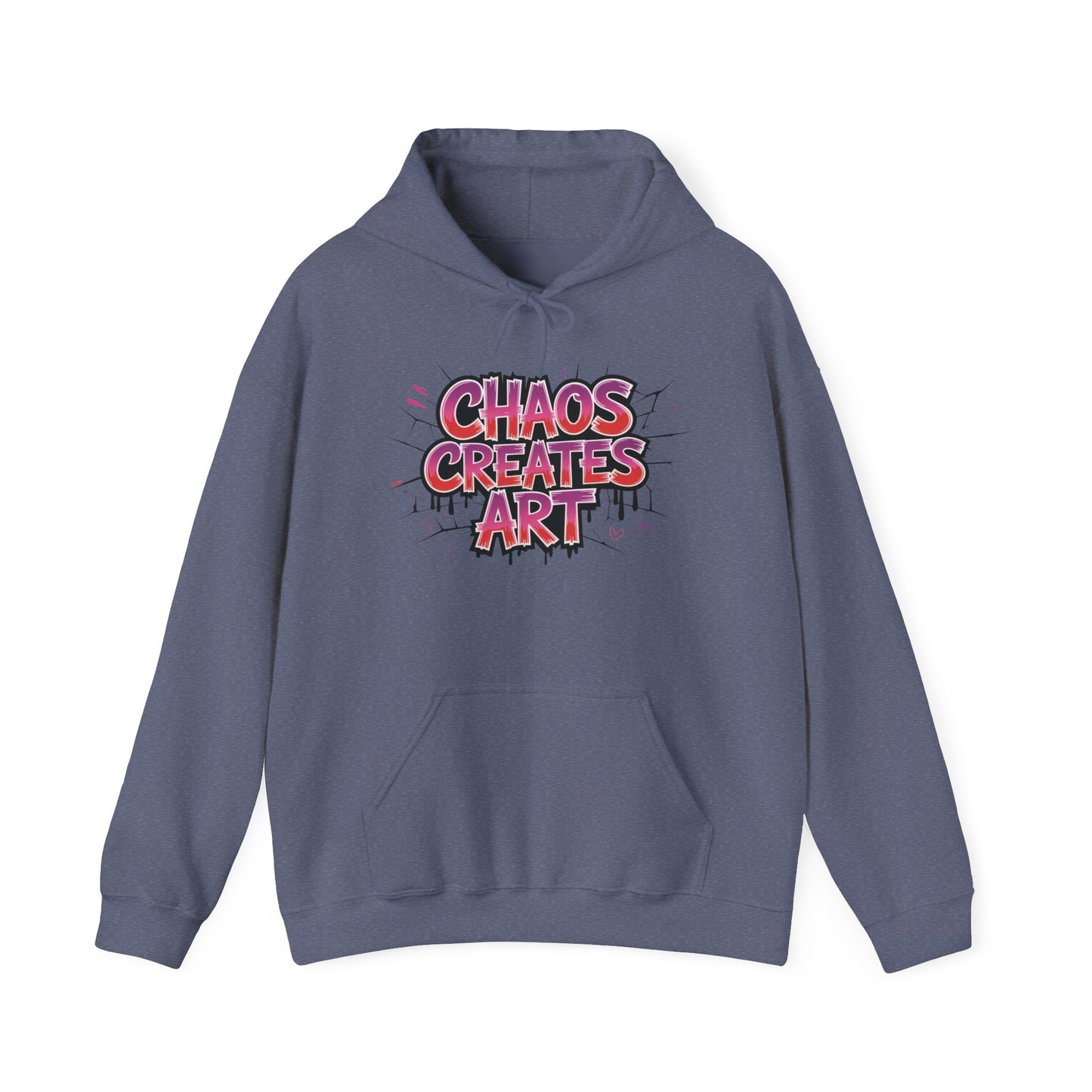 Women's Heavy Blend™ Hooded Sweatshirt, Chaos Creates Art Graffiti Hoodie Women's Streetwear