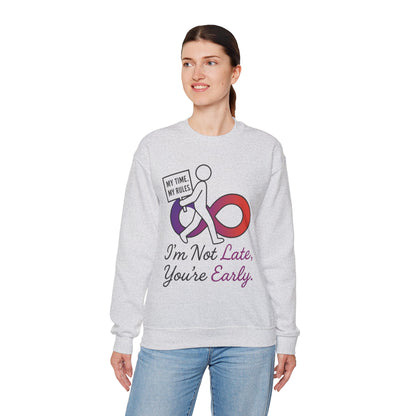 My Time, My Rules Funny Crewneck Sweatshirt, Womens Pullover, Gift for Her, Birthdays, Humor Clothing, Casual Style