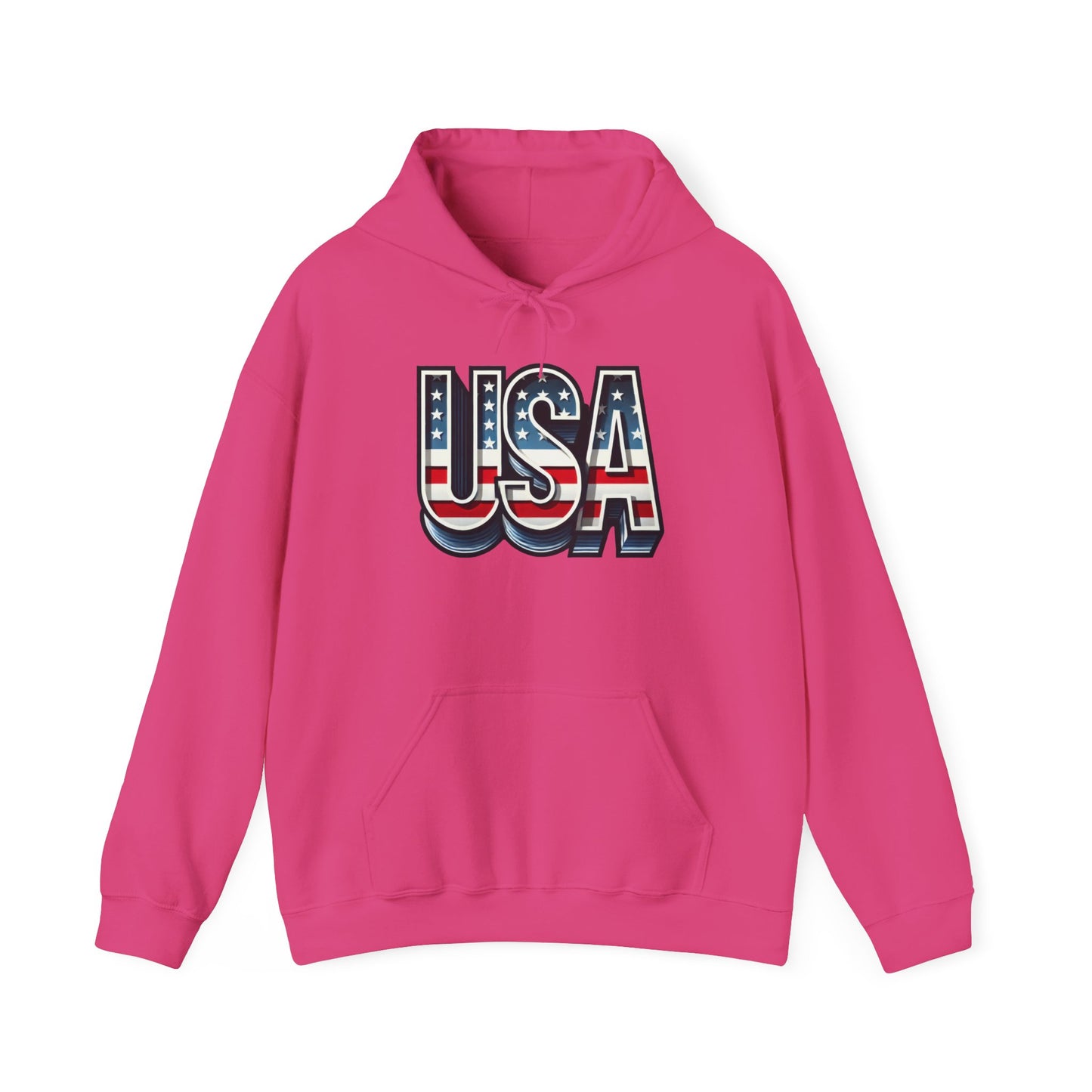 USA Flag Unisex Hoodie, Patriotic Sweatshirt, Independence Day Gift, American Pride Apparel, Casual Layering