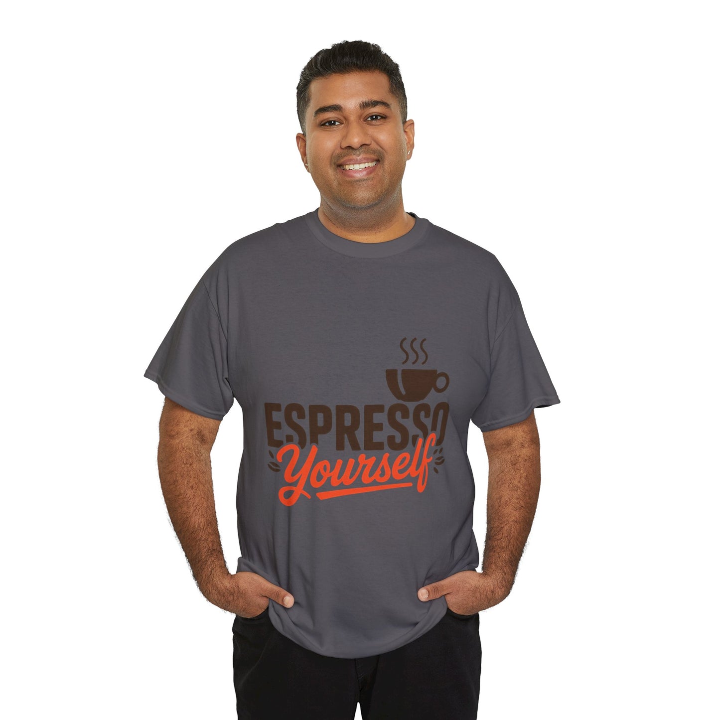 Espresso Yourself Mens T-Shirt, Funny Coffee Graphic Tee, Coffee Tee, Coffee Humor