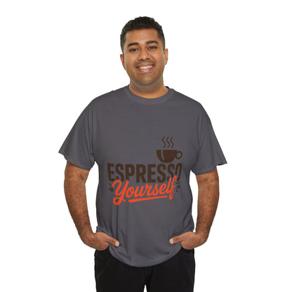 Espresso Yourself Mens T-Shirt, Funny Coffee Graphic Tee, Coffee Tee, Coffee Humor
