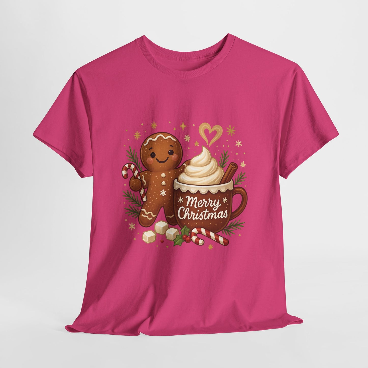 Gingerbread - Hot Cocoa Women's Christmas T-Shirt, Cozy Holiday Tee