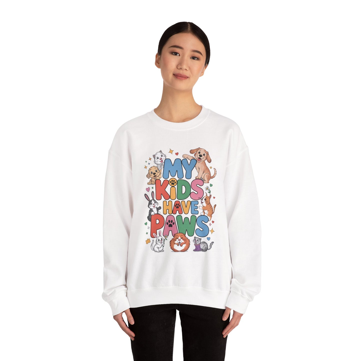 My Kids Have Paws Sweatshirt, Pet Lover Gift, Cute Animal Shirt, Cute Pet Mom Tee, Animal Parent T-Shirt, Gift for Animal Lovers