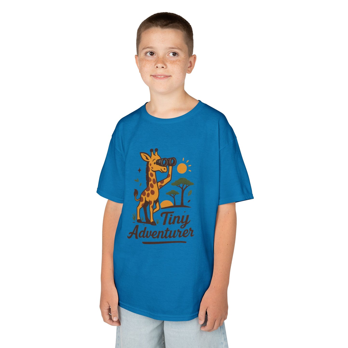 Tiny Adventurer Kids Tee, Giraffe T-Shirt, Children's Nature Shirt, Fun Kids Apparel, Birthday Gift for Boys and Girls