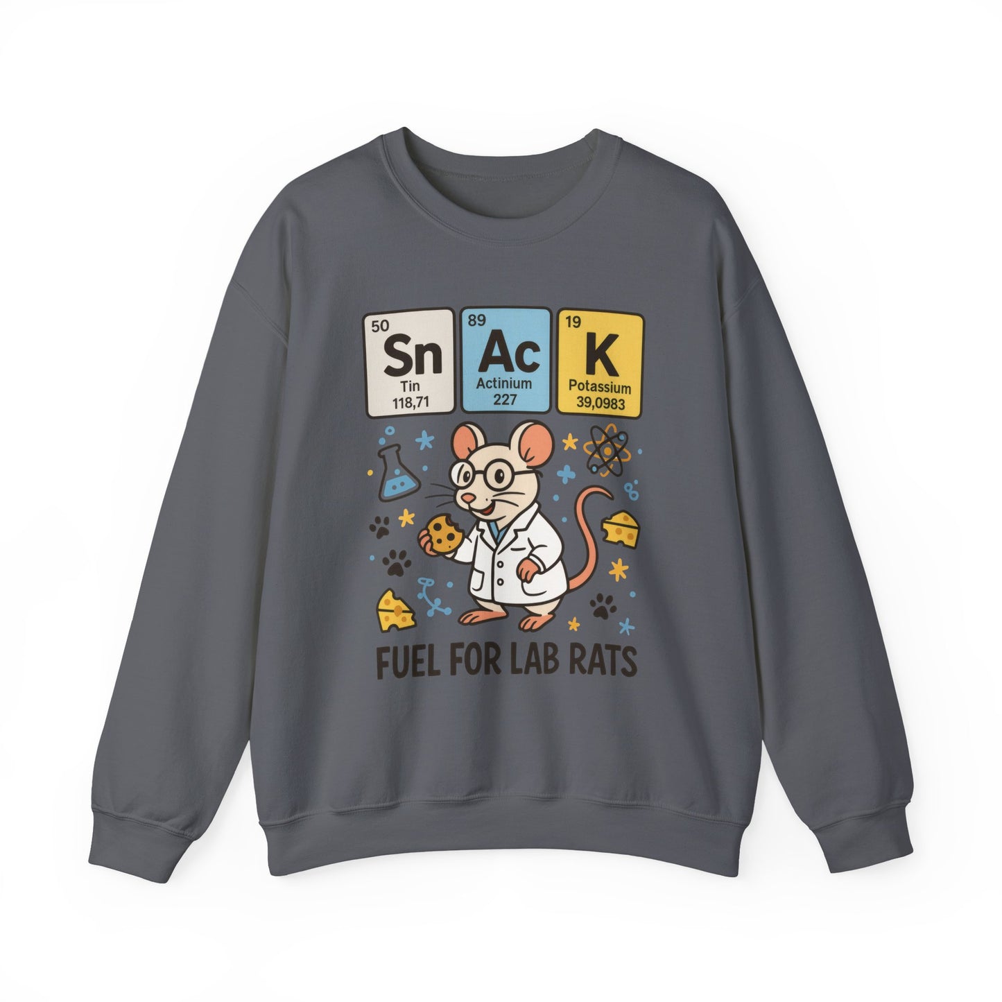 Lab Rat Science Sweatshirt, Science Crewneck, Funny Gift for Teachers, Chemistry Sweatshirt, Cute Lab Rat Design, Perfect for Birthdays