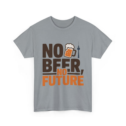 No Beer No Future Funny Beer Graphic Mens T-Shirt, Beer Tee, Beer Lover Tee
