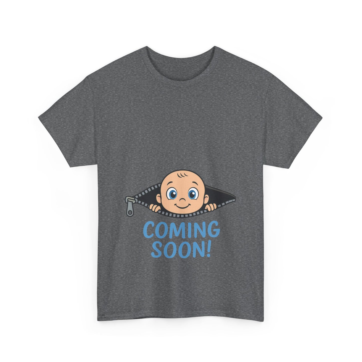 Coming Soon Maternity T-Shirt, Cute Baby Boy Pregnancy Announcement Shirt, Funny Expecting Mom Gift, Gender Reveal Tee, Baby Shower Top