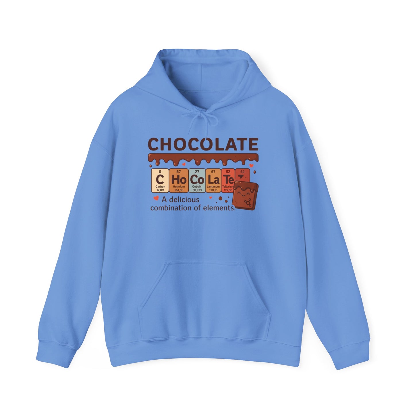 Chocolate Lover's Comfort Hoodie, Perfect Gift for Chemistry Lovers, Casual Wear, Sweet Treats Enthusiasts, Birthdays, Chemistry Students