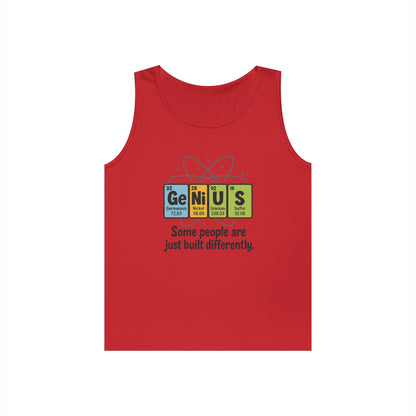 Funny Mens Genius Tank Top, Nerdy Humor Shirt, Periodic Table Shirt, Science Humor Tank, A Funny Gift for Science Lovers, Teachers
