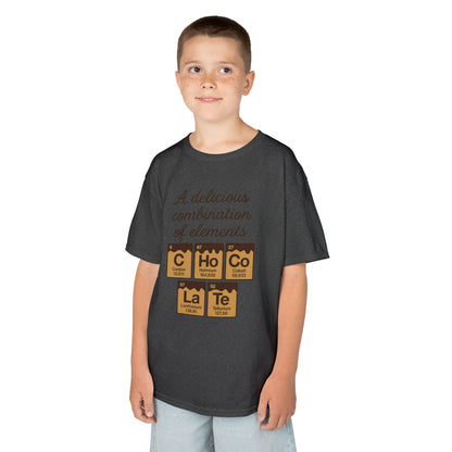 Funny Chocolate Science Young Girl T-Shirt, Choco-LaTe Element Shirt, Sweet Science Gift, Children's Gift, Birthday Party