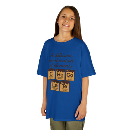 Funny Chocolate Science Young Girl T-Shirt, Choco-LaTe Element Shirt, Sweet Science Gift, Children's Gift, Birthday Party