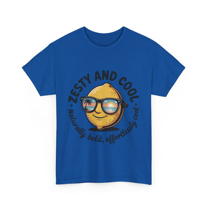 Zesty and Cool Mens Tee, Stylish Casual Shirt, Summer Outing Apparel, Fun Gift for Friends, Lemon Graphic T-Shirt, Birthday Present Idea
