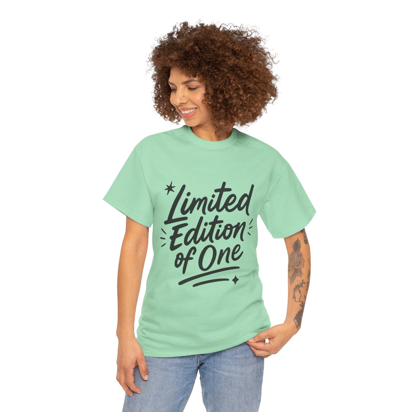 Limited Edition Women's Heavy Cotton Tee, Casual Style, Birthday, Self-Confidence, Self-love, Positive Message Women's T-Shirt