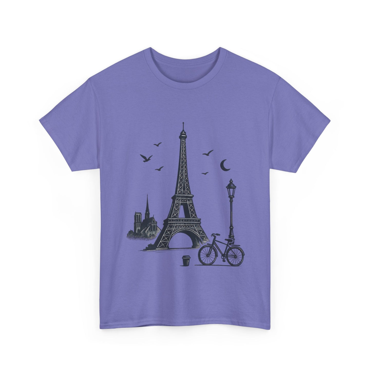 Eiffel Tower Graphic Tee, Parisian Style T-Shirt, Casual Summer Top, Travel Gift, Unisex Cotton Shirt
