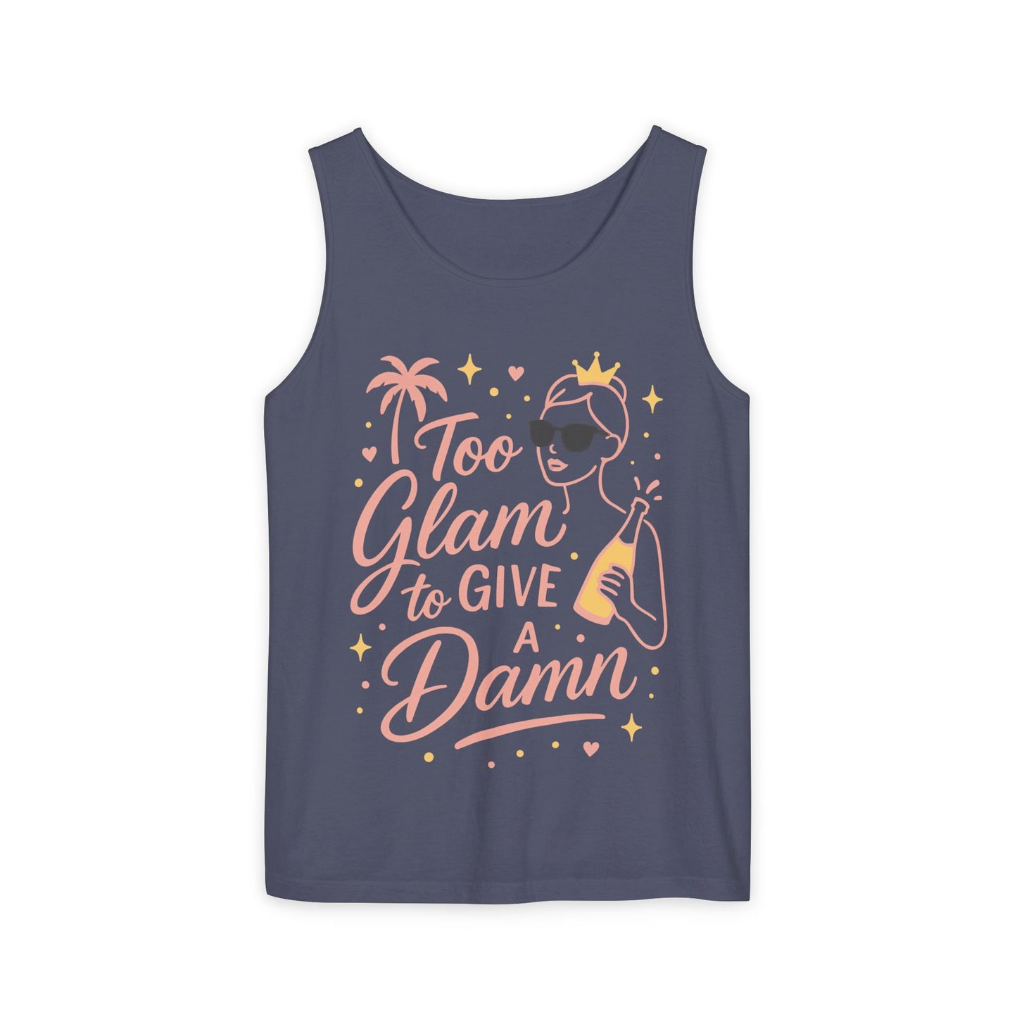 Too Glam to Give a Damn Bridal Party Tank Top, Bachelorette Party Tee, Bridesmaid Wedding Tee, Hen Party Top, Bridal Shower,Bridesmaids Gift
