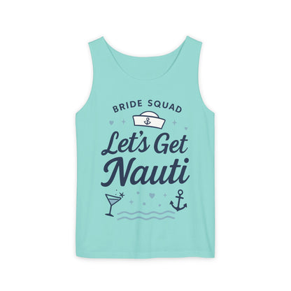 Lets Get Nauti Tank Top, Nautical Bachelorette Party Tee, Bride Squad Gift, Bridesmaid Hen Party Top, Fun Nautical Wedding Shirt
