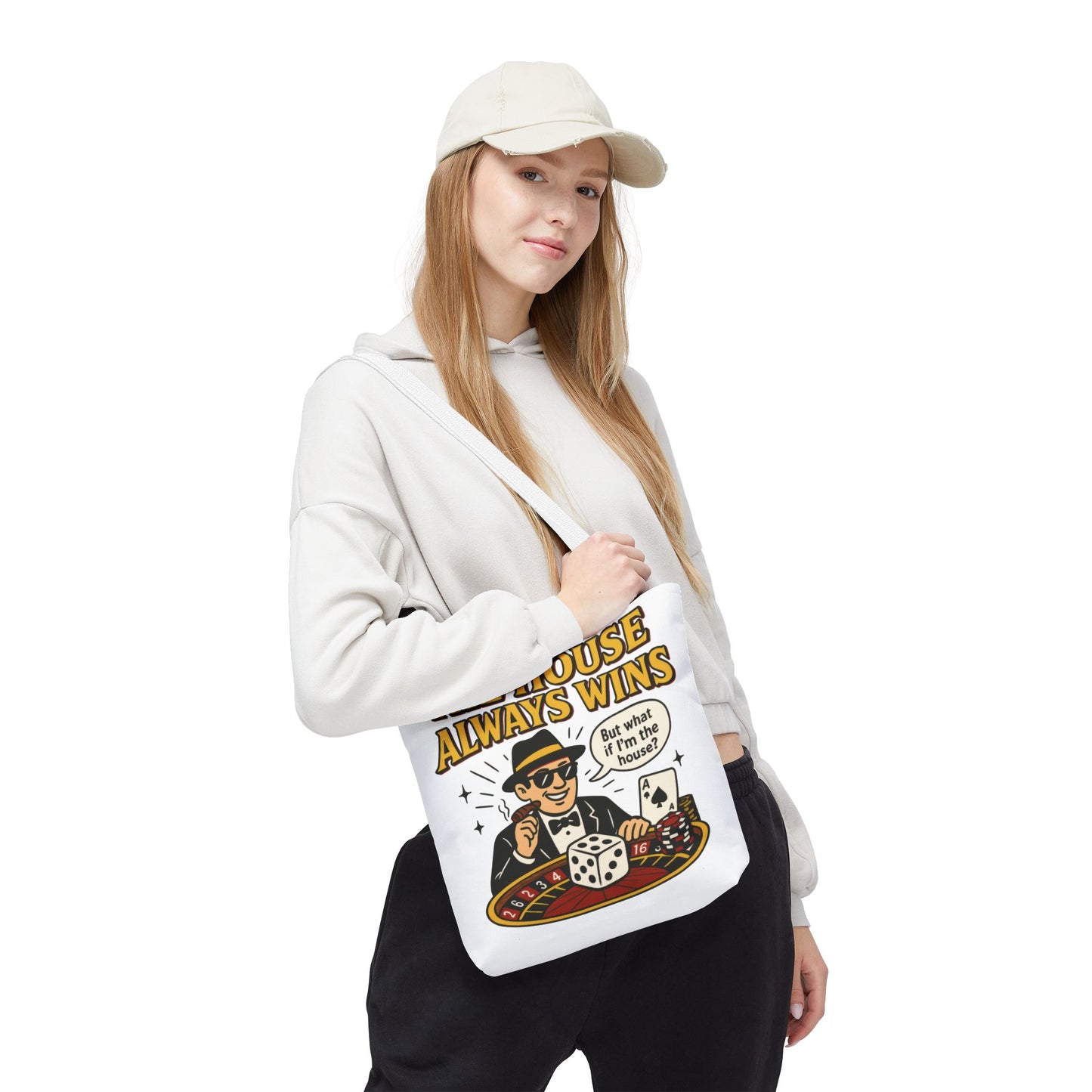 Casino Vibes Tote Bag, Fun Gift for Gamblers, Everyday Use, Travel Accessory, Stylish Shopping Bag, Unique Gambling Merch
