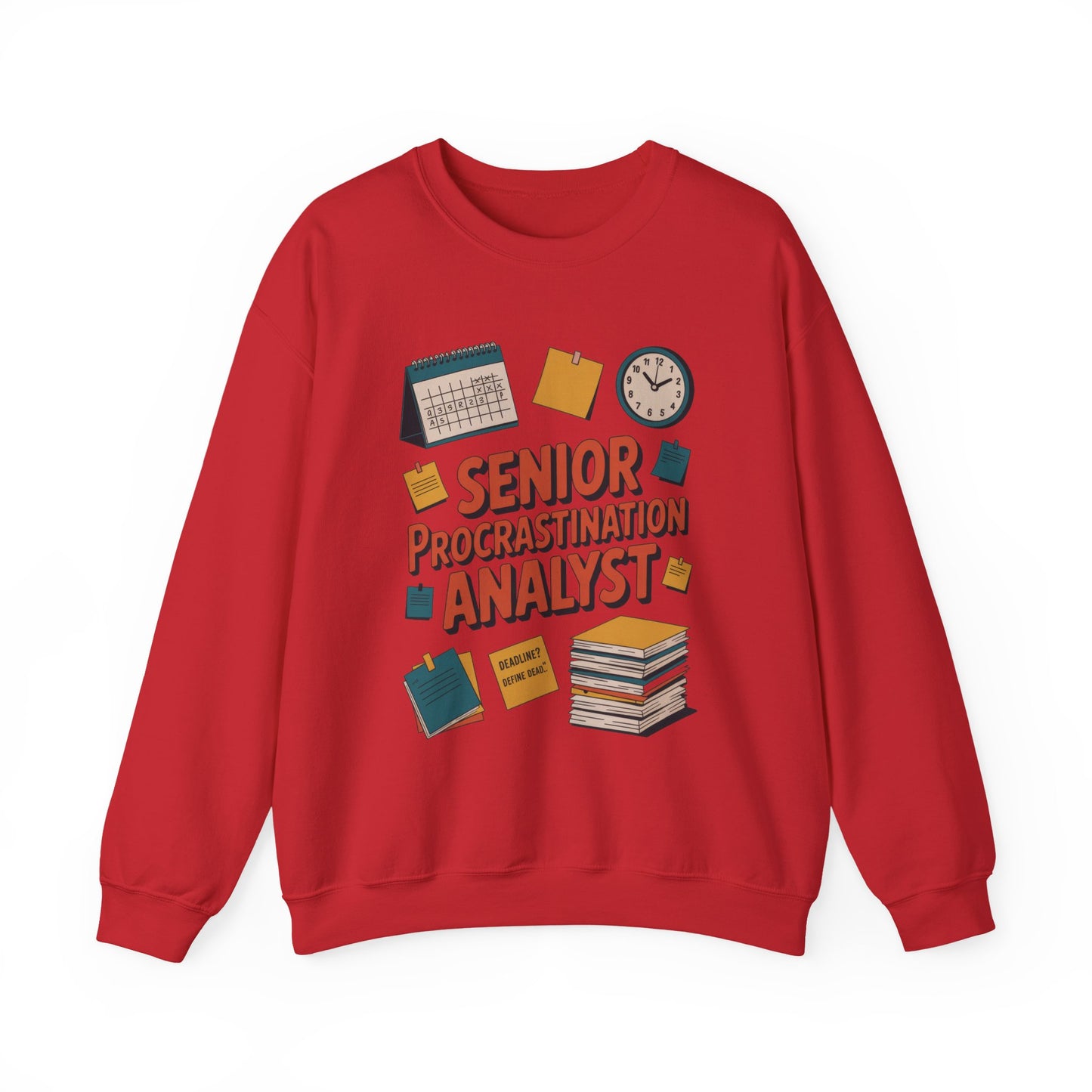 Senior Procrastination Analyst Sweatshirt, Gift for Graduates, Office Humor Apparel, Meme Sweatshirt, Casual Wear, Motivation Humor Apparel