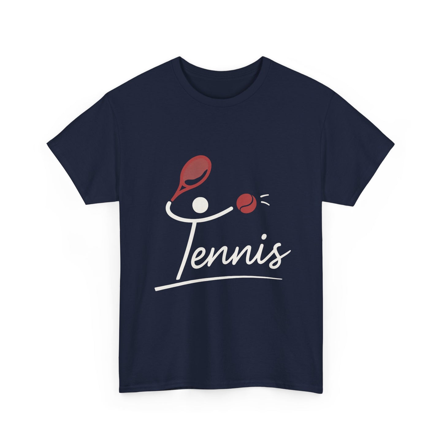 Womens Heavy Cotton Tee, Womens Tennis Graphic T-Shirt, Cute Sports Tee, Funny Workout Gym Top for Women