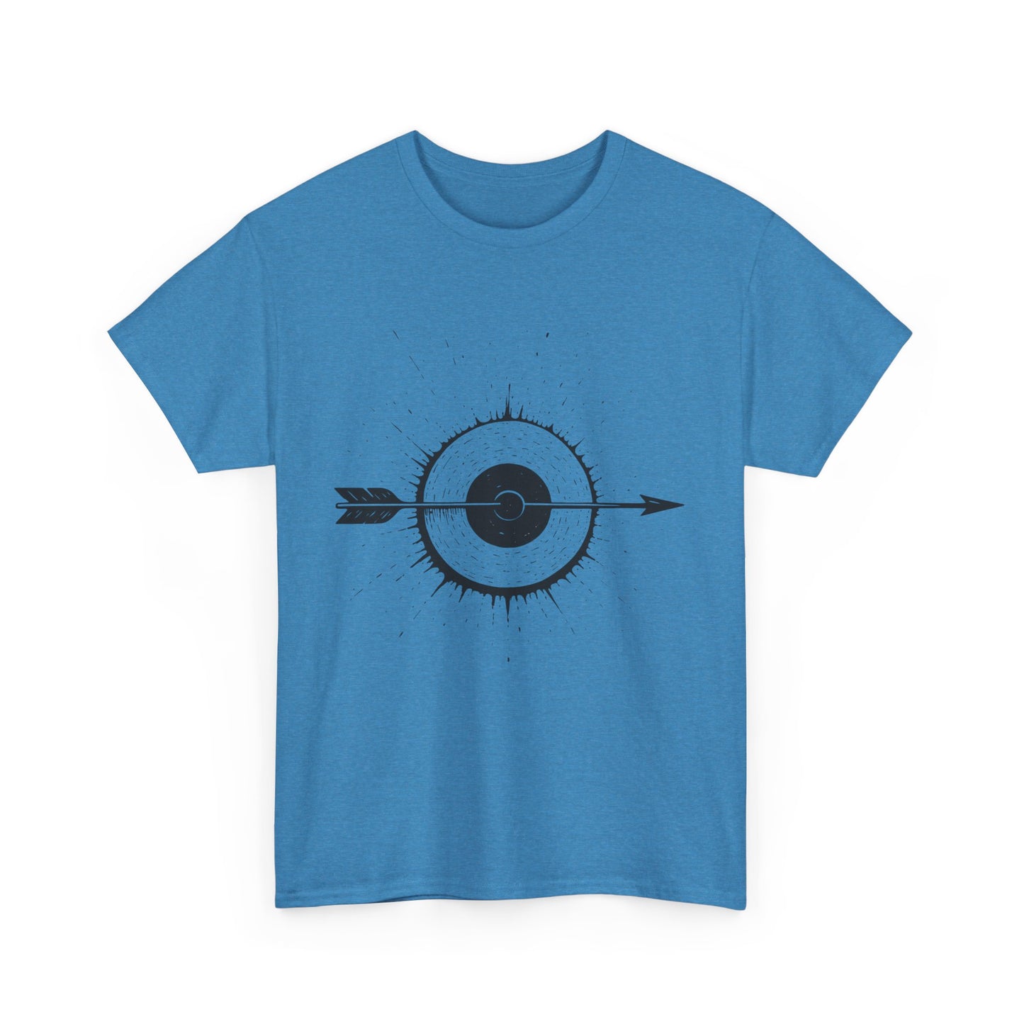 Artistic Arrow Graphic Unisex Cotton Tee, Motivational Shirt, Casual Wear, Gift for Him/Her, Trendy Fashion