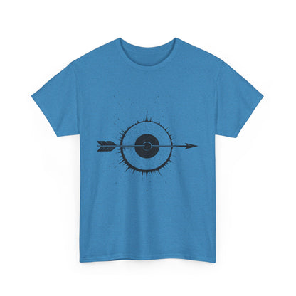 Artistic Arrow Graphic Unisex Cotton Tee, Motivational Shirt, Casual Wear, Gift for Him/Her, Trendy Fashion