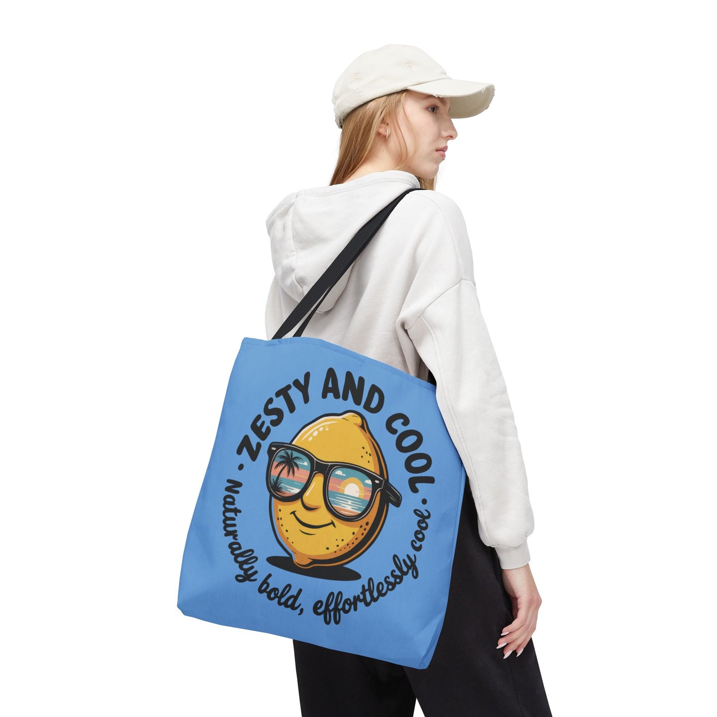 Zesty Lemon Tote Bag - Fun & Bold Carry-All for Everyday Use, Summer, Beach Days, Gifts, Eco-Friendly Shopping, Large Tote Bag