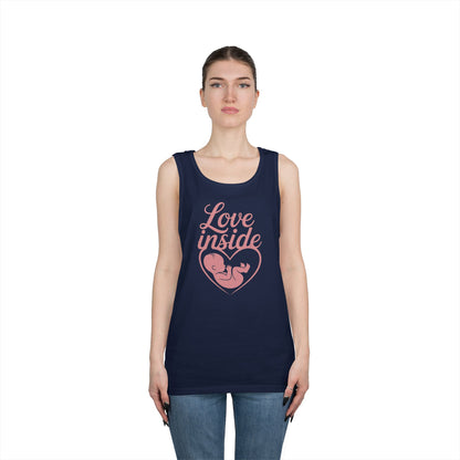 Maternity Tank Top, Pregnancy Announcement Tee, Baby Inside Mom To Be Gift, Expecting Mother Tee, Pregnancy Reveal Top, Baby Shower Top