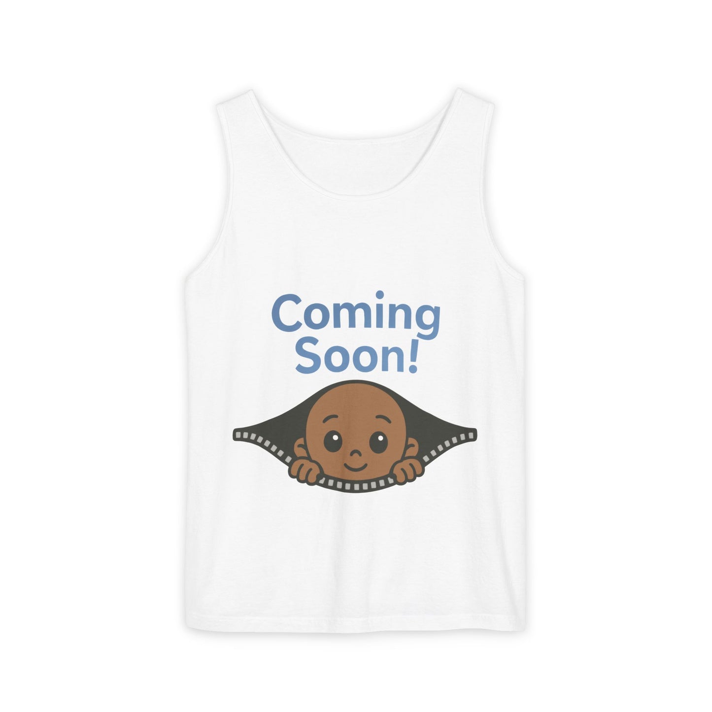 Coming Soon Maternity Tank Top, Cute Baby Boy Pregnancy Announcement Tee, Funny Expecting Mom Gift, Gender Reveal Tee, Baby Shower Top
