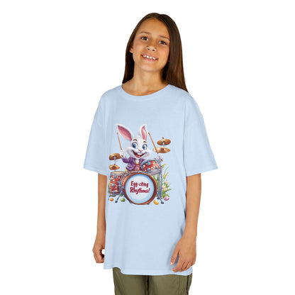 Easter Bunny Drummers Tee | Kids Cotton T-Shirt, Fun Easter Gift, Spring Celebration Shirt, Playful Kids Apparel, Drum Shirt