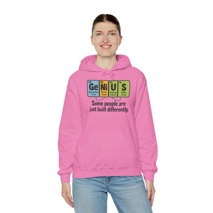 Funny Womens Genius Hoodie, Periodic Table Science Pullover, Nerdy Chemistry Sweatshirt for Her, Science Lover Apparel, Funny Chemistry Gift