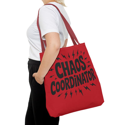 Chaos Coordinator Tote Bag, Fun Carryall for Busy Moms, Students, or Event Planners, Perfect Gift, Beach Weekender Bag,  Large Tote Bag