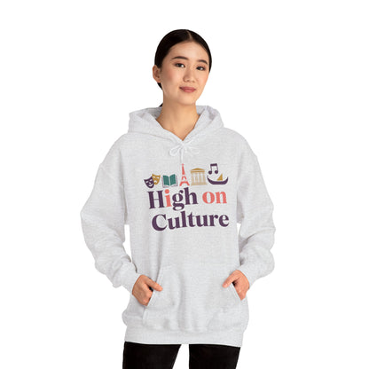 Womens Heavy Blend™ Hooded Sweatshirt, High on Culture Womens Hoodie, Cozy Cultural Graphic Hoodie