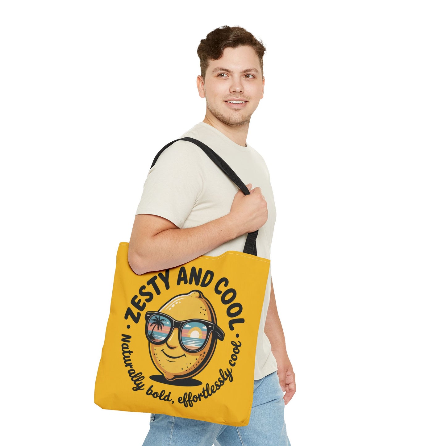 Zesty Lemon Tote Bag - Fun & Bold Carry-All for Everyday Use, Summer, Beach Days, Gifts, Eco-Friendly Shopping, Large Tote Bag