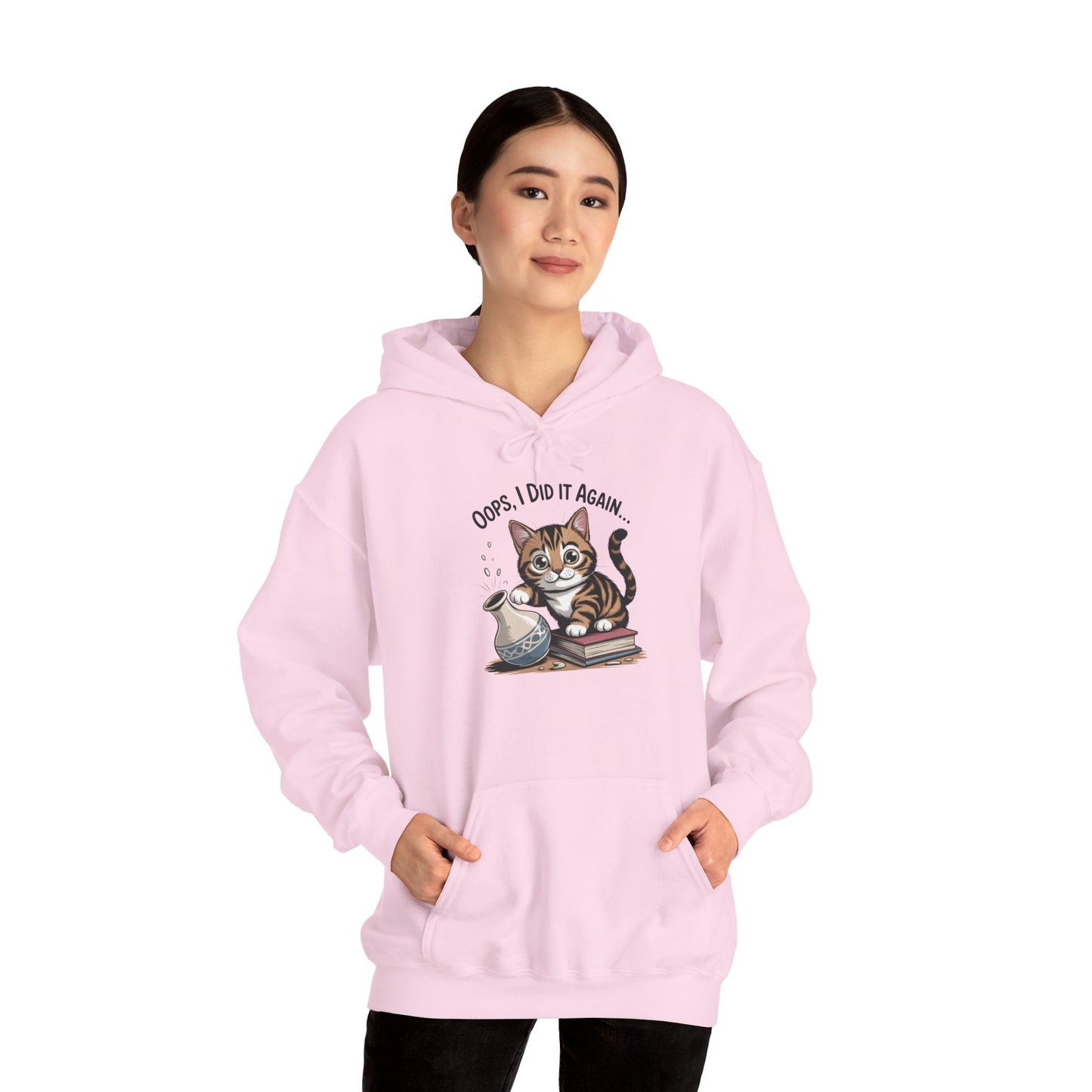 Cat Lover's Hoodie: Oops, I Did It Again, Funny Sweatshirt, Gifts for Animal Lovers, Cozy Hooded Sweatshirt, Pet Owner Apparel, Cute [...]