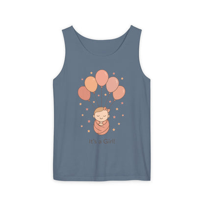 It's a Girl! Baby Shower Tank Top, Baby Girl Pregnancy Announcement Shirt, Gender Reveal Mom To Be Gift, Expecting Baby Shower Top