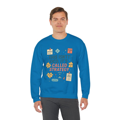 Funny Mens Strategy Sweatshirt, This Isnt OCD Its Called Strategy, Smart Planning Pullover Gift for Him, Gift for Strategists