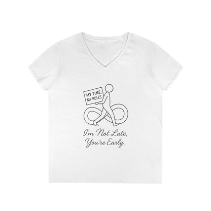 My Time My Rules Women's  V-Neck T-Shirt, Funny T-Shirt, Casual Wear, women empowerment tee, confident woman shirt, self love t shirt