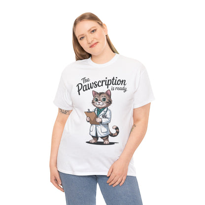Funny Doctor Cat Tee, Unisex Tee, Veterinary Gift, Medical Student and Medical Workers Gift, Animal Doctor Graphic Tee, Cat Lover Apparel