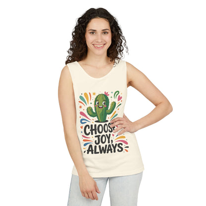 Joyful Cactus Womens Tank Top, Choose Joy Always, Summer Tank, Casual Wear, Gift for Friends, Trendy Top, Vacation Outfit