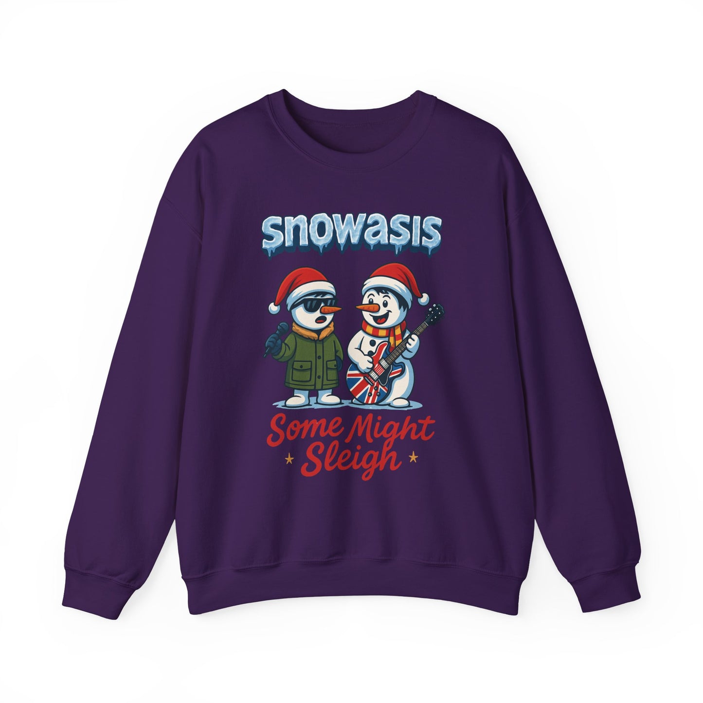Snowasis Some Might Sleigh Women's Christmas Sweatshirt, Funny Retro Holiday Jumper