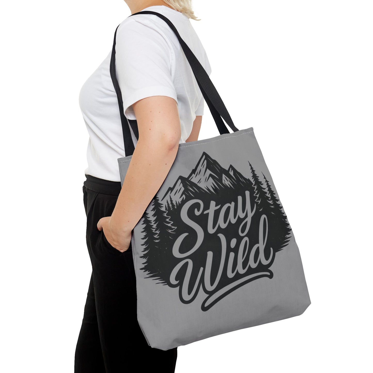 Stay Wild Tote Bag | Eco-friendly Shopping Bag, Adventure Tote, Outdoor Enthusiast Gift, Stylish Carryall, Perfect for Summer Adventures