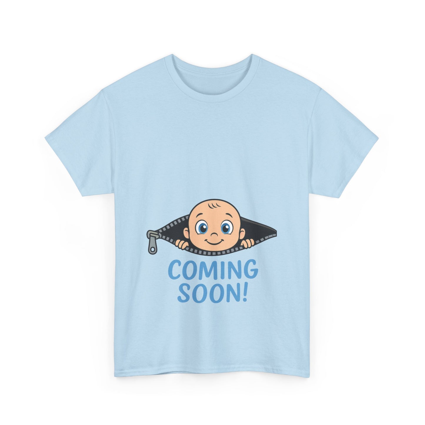 Coming Soon Maternity T-Shirt, Cute Baby Boy Pregnancy Announcement Shirt, Funny Expecting Mom Gift, Gender Reveal Tee, Baby Shower Top
