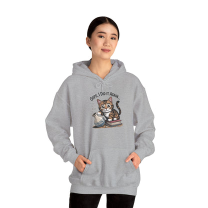 Cat Lover's Hoodie: Oops, I Did It Again, Funny Sweatshirt, Gifts for Animal Lovers, Cozy Hooded Sweatshirt, Pet Owner Apparel, Cute [...]