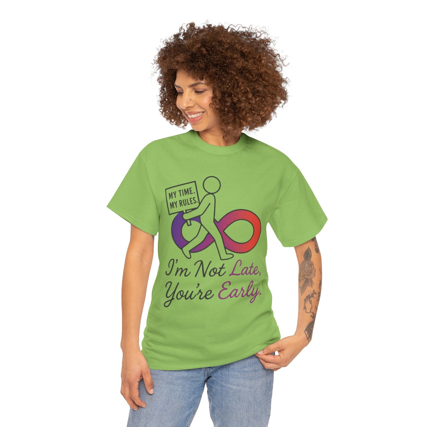 My Time My Rules Women's Heavy Cotton Tee, Funny T-Shirt, Casual Wear, women empowerment tee, confident woman shirt, self love t shirt