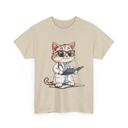 Funny Doctor Cat T-Shirt, Unisex “The Pawscription is Ready” Tee, Cute Veterinary Gift, Medical Student Shirt, Animal Doctor Graphic Tee