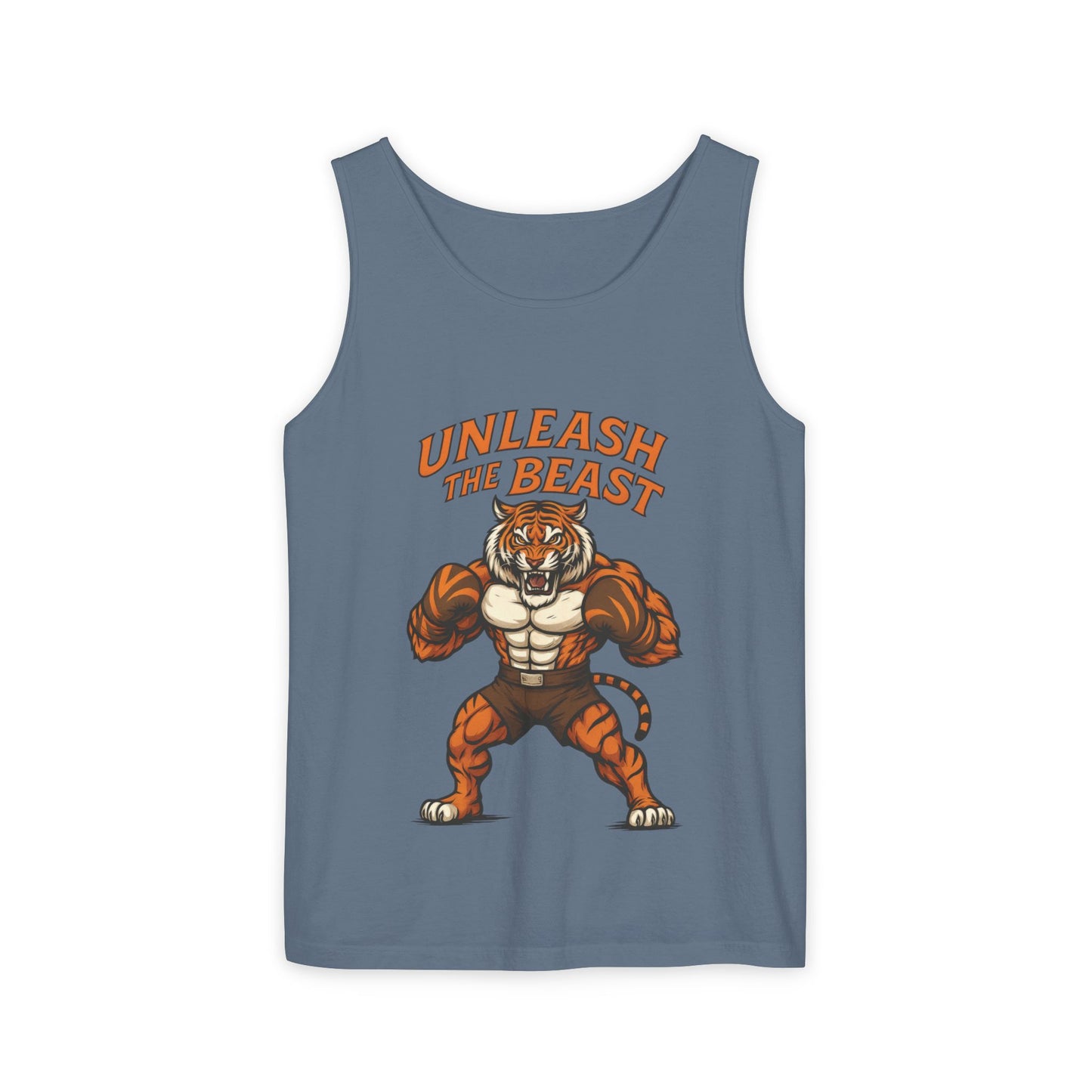 Unleash The Beast Tiger Gym Tank Top - Mens Workout Muscle Tank, Fitness Motivation Sleeveless Shirt, Bodybuilding Top, Strong Beast Gym Top