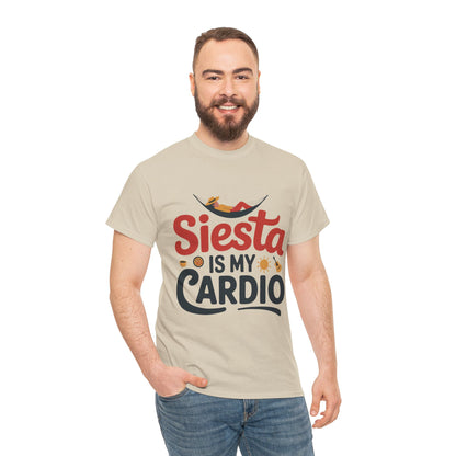 Siesta Is My Cardio Funny Mens T-Shirt Spain Humor Tee, Siesta Shirt, Siesta Culture Gift